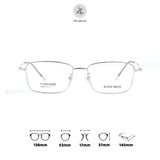  Gọng kính Asifinis AS05 dáng chữ nhật titanium chính hãng 