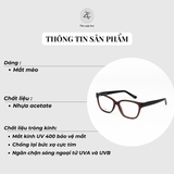  Gọng kính Zay Eyewear OL225 dáng mắt mèo nhựa acetate phong cách Hàn Quốc 
