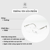  Gọng kính Gaozi TR3021 dáng vuông nhựa TR90 fullbox chính hãng 