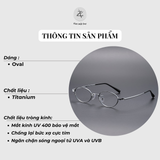  Gọng kính Zay Eyewear 2454 Titanium dáng oval phong cách thời trang cao cấp 