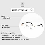 Gọng kính xẻ cước thể thao NIKE Nike6046LB dáng chữ nhật titanium chính hãng fullbox