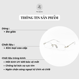  Kính khoan Miu Miu SMU B50 dáng đa giác titanium cao cấp fullbox 