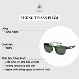  Kính mát phân cực polarized New Balance NB08124Z dáng vuông nhựa TR90 dẻo chính hãng fullbox 