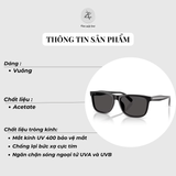  Kính mát Coach 0HC8454U dáng vuông nhựa Acetate chính hãng fullbox 