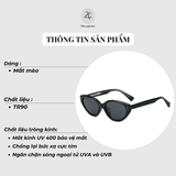  Kính mát 58304 dáng mắt mèo nhựa TR90 dẻo Hàn Quốc 