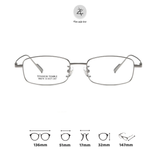  Gọng kính Zay Eyewear 98674 dáng chữ nhật titanium phong cách Hàn Quốc 