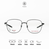  Gọng kính New Balance Elock NBL05356X dáng vuông titanium chính hãng fullbox 