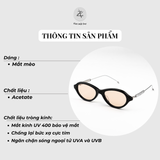  Kính mát Gentle Monster MM214 nhựa acetate dáng mắt mèo cao cấp fullbox 