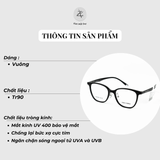  Gọng kính Helen Keller H80008 dáng vuông TR90 chính hãng fullbox 