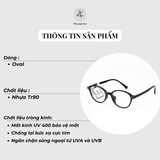  Gọng kính Zay Eyewear TR6610 dáng oval nhựa TR90 phong cách Hàn Quốc 