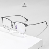  Gọng kính nửa khung Size To BW 7207 dáng vuông titanium cao cấp 