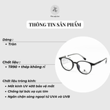  Gọng kính MAZ PLANCK LV28015 dáng tròn nhựa TR90 dẻo chính hãng 