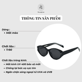  Kính mát 58312 dáng mắt mèo nhựa TR90 dẻo Hàn Quốc 