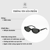  Kính mát Gentle Monster Vanilla mắt mèo nhựa acetate 