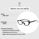  Gọng kính Zay Eyewear W72399 dáng mắt mèo TR90 phong cách Hàn Quốc 
