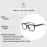  Gọng kính Zay Eyewear K9195 dáng vuông nhựa TR90 phong cách hàn quốc 