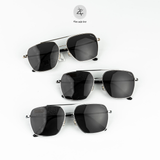  Kính mát phân cực polarized Ristaky 8974 dáng phi công Titanium chính hãng 