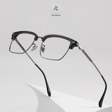  Gọng kính Zay Eyewear 88116 dáng vuông nửa khung phong cách hàn quốc 