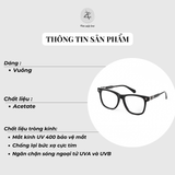  Gọng kính Chrome Hearts CH8016 dáng vuông nhựa actate cao cấp fullbox 