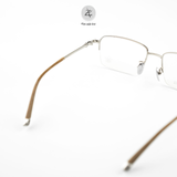  Gọng kính xẻ cước Chrome Hearts CH8031 dáng chữ nhật nữa khung Titanium cao cấp 