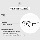  Gọng kính New Balance NBN06253X dáng tròn nhựa acetate chính hãng full box 