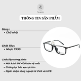  Gọng kính New Balance Original NB09376X dáng vuông nhựa acetate chính hãng fullbox 