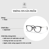  Gọng kính Coach 0HC6175D dáng tròn nhựa Injected chính hãng fullbox 