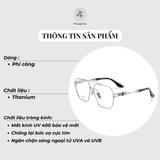  Gọng kính Chrome Hearts CH5313 dáng phi công titanium cao cấp fullbox 