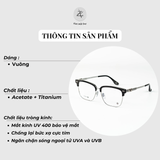  Gọng kính nửa khung Size To CH CH5544 dáng vuông titanium cao cấp 