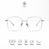Gọng kính Zay Eyewear 121219 dáng vuông titanium phong cách thời trang cao cấp