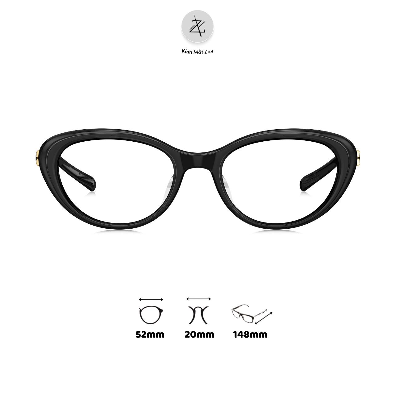  Gọng kính Bolon BJ3220 dáng mắt mèo nhựa acetate chính hãng fullbox 