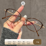  Gọng kính Zay Eyewear M6212 dáng mắt mèo titanium phong cách Hàn Quốc 