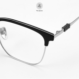  Gọng kính Zay Eyewear 22221 dáng vuông nửa khung Titanium phong cách Hàn Quốc 