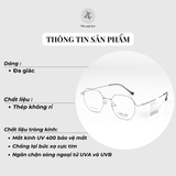  Gọng kính Velocity VL23545 dáng lục giác thép không gỉ chính hãng fullbox 