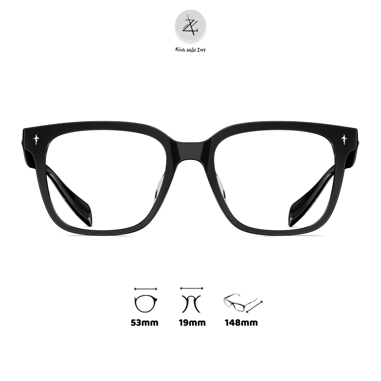  Gọng kính Molsion MJ3118 dáng vuông nhựa acetate chính hãng fullbox 