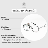  Gọng kính New Balance Elock NBZ07075X dáng vuông titanium chính hãng fullbox 