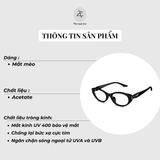 Gọng kính Molsion MJ5171 dáng mắt mèo nhựa acetate chính hãng fullbox