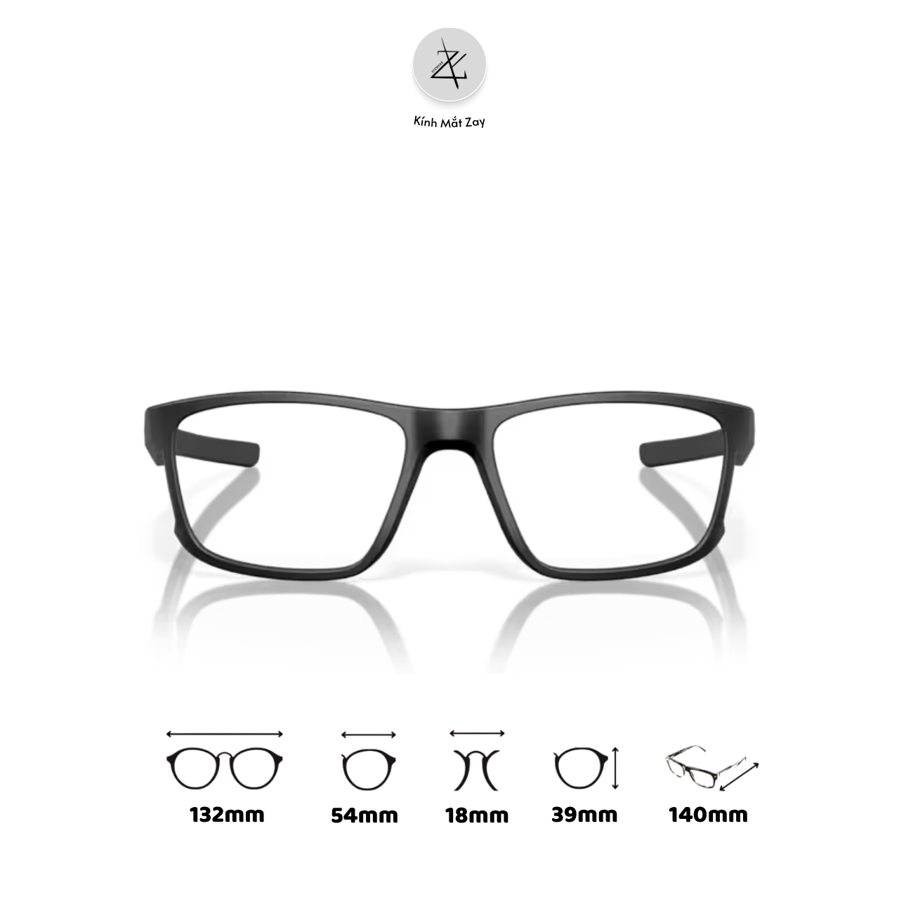  Gọng kính thể thao Oakley Hyperlink 0OX8078 dáng vuông O Matter™ chính hãng fullbox 