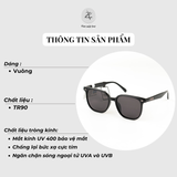  Kính mát phân cực polarized Gangnary TR28026 dáng vuông TR90 chính hãng 