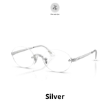 Gọng khoan không viền RayBan X ASAP Rocky 0RX3929 dáng oval kim loại chính hãng fullbox