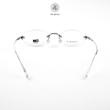 Gọng khoan không viền GAMA MY9026 dáng oval Titanium chính hãng