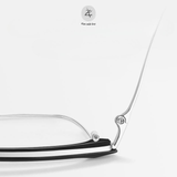  Gọng kính nửa khung 8096 dáng vuông titanium cao cấp 