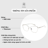  Gọng kính Gucci GG1807o dáng mắt mèo titanium full box 