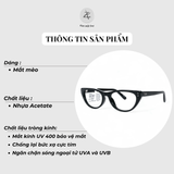 Gọng kính RayBan x Jennie 0RX5449D dáng mắt mèo chính hãng fullbox - Black 