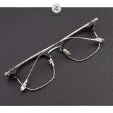  Gọng kính nửa khung Chrome Hearts Sorton dáng vuông titanium cao cấp fullbox 