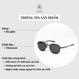  Kính mát New Balance NB01082ZX dáng đa giác titanium chính hãng fullbox 