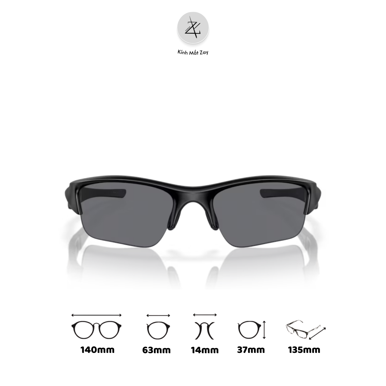  Kính mát thể thao Oakley Flak Jacket XLJ 0OO9009 dáng chữ nhật O Matter™ chính hãng fullbox 