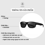  Kính mát S16105 dáng vuông nhựa TR90 Hàn Quốc 