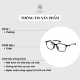 Gọng kính thể thao New Balance Elock NBS09508X dáng vuông nhựa TR90 dẻo chính hãng fullbox