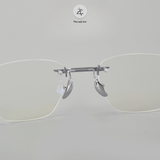 Gọng khoan không viền DEX 014 dáng vuông titanium cao cấp